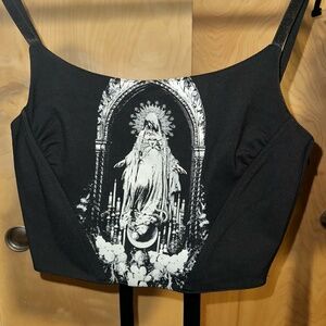 Current Mood (Dollskill) Saints and Sorrows Corset - Top Size Small
